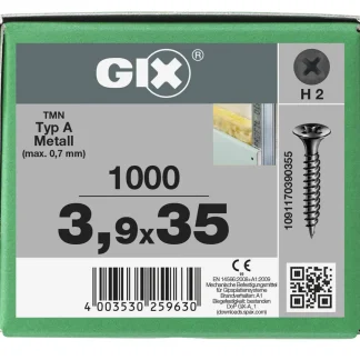 Spax Trockenbauschrauben 3.9 x 35 mm PH 2 Feingewinde - 1000 Stk.