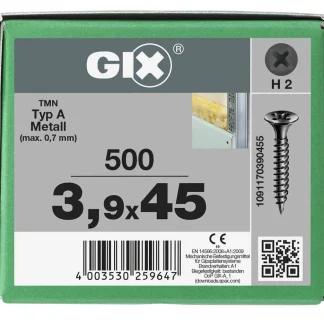 Spax Trockenbauschrauben 3.9 x 45 mm PH 2 Feingewinde - 500 Stk.