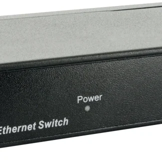 Schwaiger 8-Port Netzwerkswitch NWSW8 011 schwarz, Metallgehäuse, bis zu 1000 Mbit/s