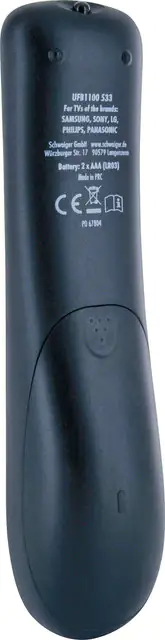 Schwaiger Fernbedienung 2 in 1 schwarz, 2x LR03 (AAA)
