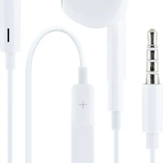 Schwaiger Kopfhörer In-Ear weiß Mikrofon, Klinkenanschluss