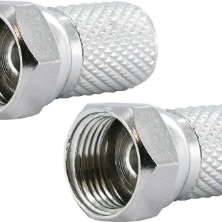 Schwaiger F Stecker FST8002 531 2x F Aufdrehstecker für Kabel mit 8mm Durchmesser