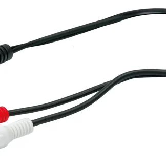 Schwaiger Audio Adapter Kabel TFS2002 533 Klinke Cinch schwarz, 0,2m, 1x 3,5mm Klinken Buchse / 2x C