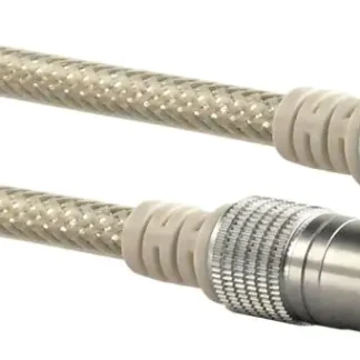 Schwaiger SAT Anschlusskabel KVCHD50 532 (110dB) transparent, 5,0m, 1x F Stecker / 1x F Stecker