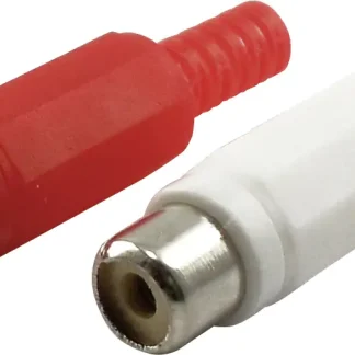 Schwaiger Cinch Buchsen Set CIK8122 533 2 Stück rot / weiß, 1x rote Cinch Buchse / 1x weiße Cinch Bu