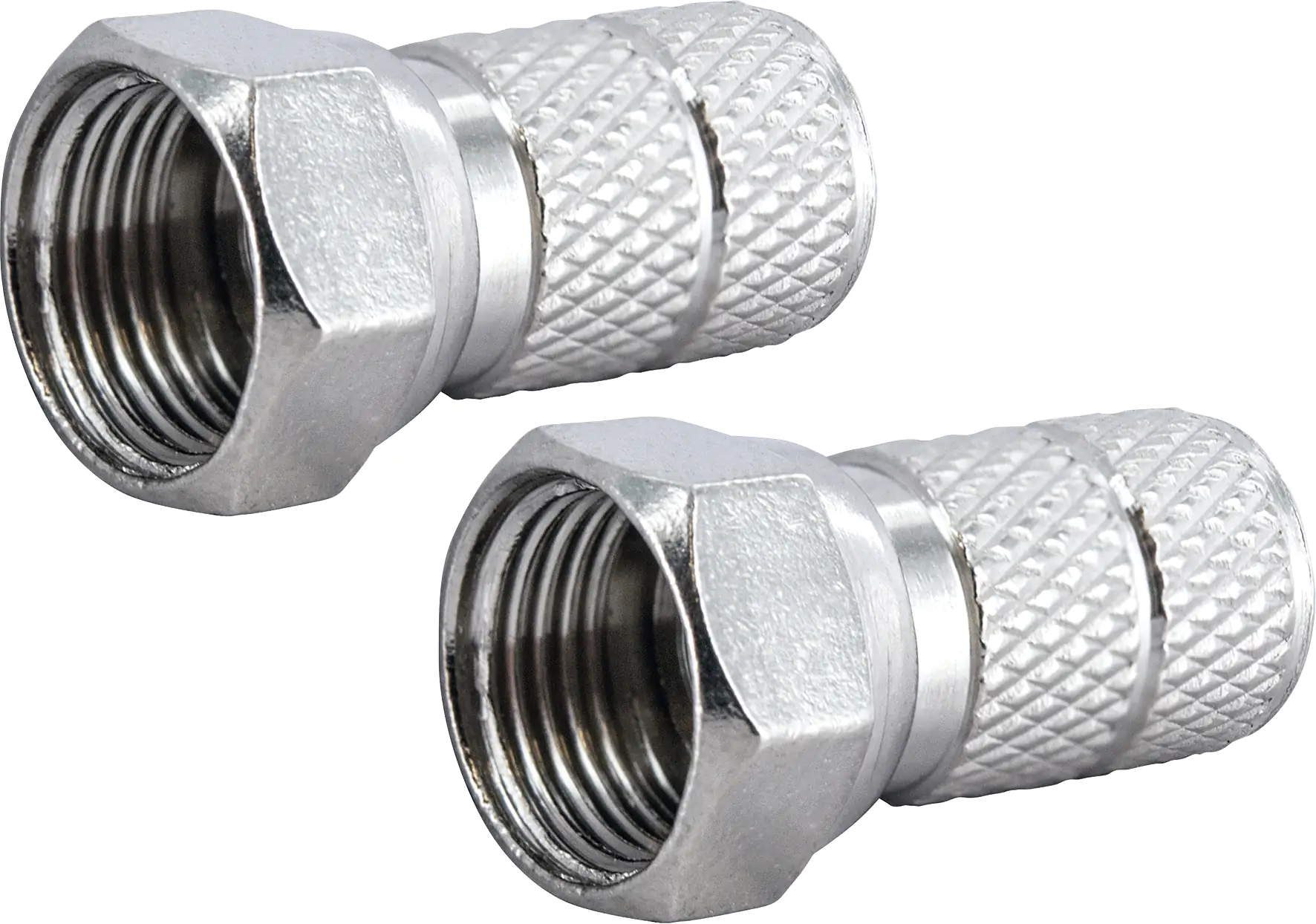 Schwaiger F Stecker FST6502 531 2x F Aufdrehstecker für Kabel mit 6,5mm Durchmesser