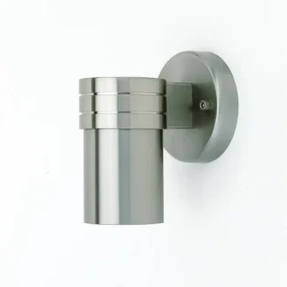 Brilliant LED Außen-Wandleuchte Hanni edelstahl 14 cm GU10 3 W warmweiß