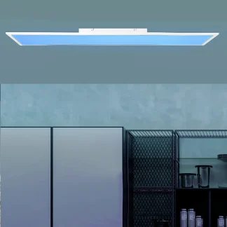 Brilliant Tuya Smart LED Deckenleuchte Atira 100 x 25 cm weiß