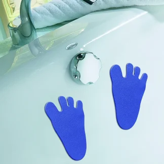 Kleine Wolke Badezimmer-Dekoset Minis Fuß 6-teilig, blau