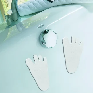 Kleine Wolke Badezimmer-Dekoset Minis Fuß 6-teilig, weiß