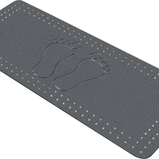 Kleine Wolke Wanneneinlage Foot Schiefer, 36 x 72 cm