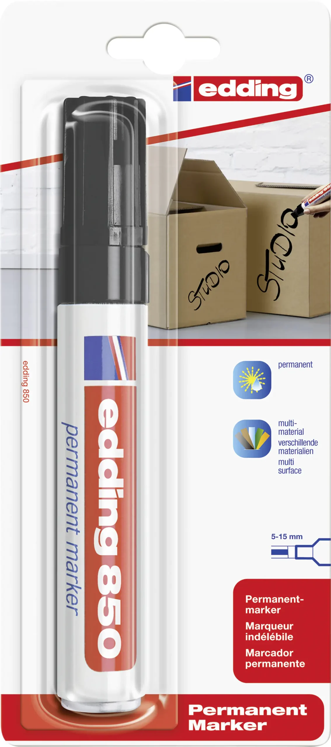 edding 850 permanent marker schwarz