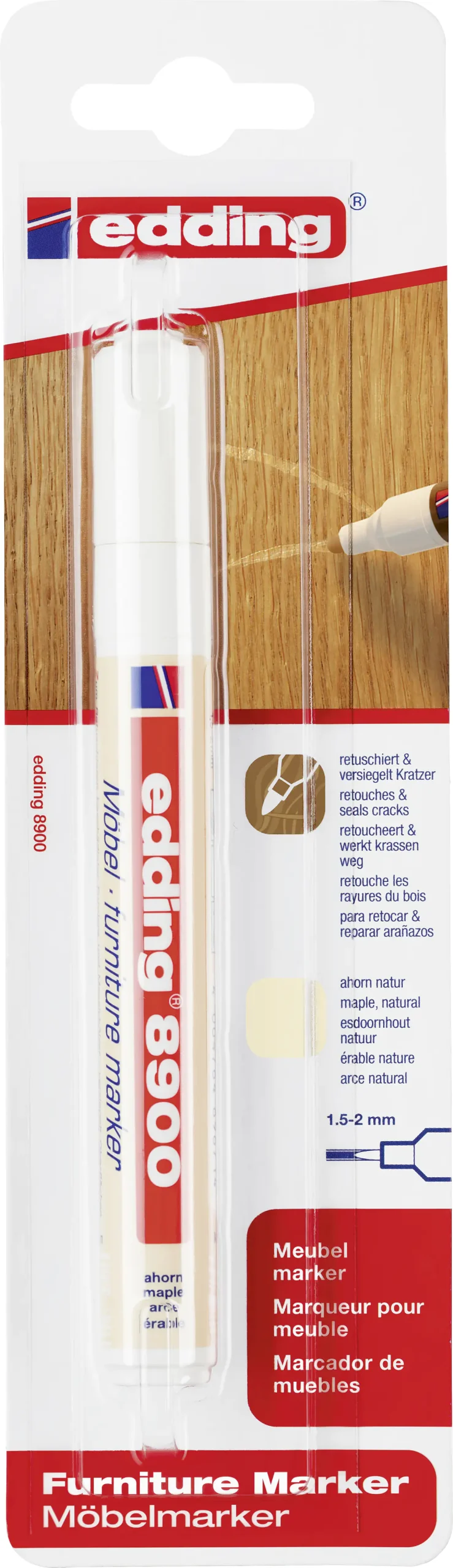 Edding 8900 Möbelmarker ahorn natur