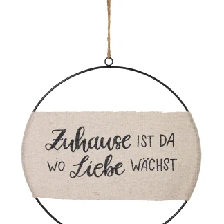 Riffelmacher Dekoring aus Metall Zuhause zum Hängen Ø 30 cm