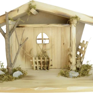 Riffelmacher Krippe Berghütte 42 x 19 x 22 cm