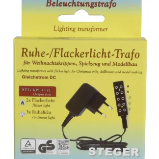 Riffelmacher Ruhe Flackerlicht Trafo, 2 x Flacker- 3 x Ruhelicht