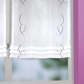 Neusser Collection Klipsrollo Swing weiß-fuchsia, 80 x 120 cm