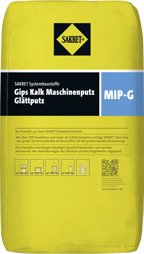 Sakret Gips-Kalk-Maschinenputz Glättputz weiß, 30 kg