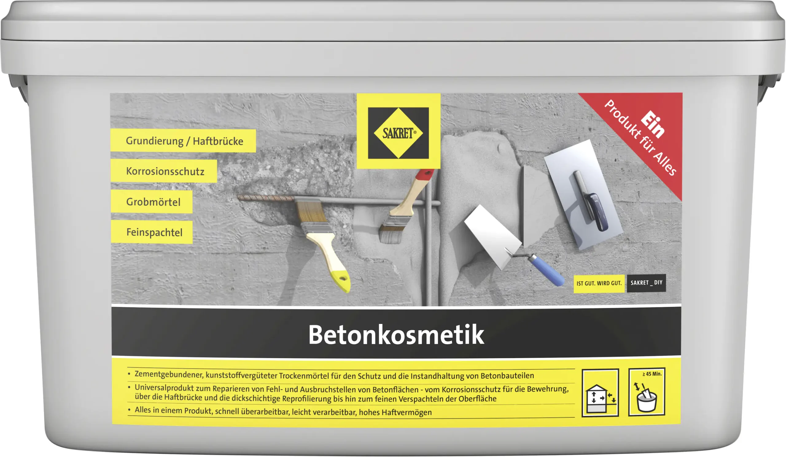 Sakret Betonkosmetik 5 kg Eimer