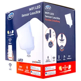 Link2Home WiFi LED Sensorleuchte 28W anthrazit