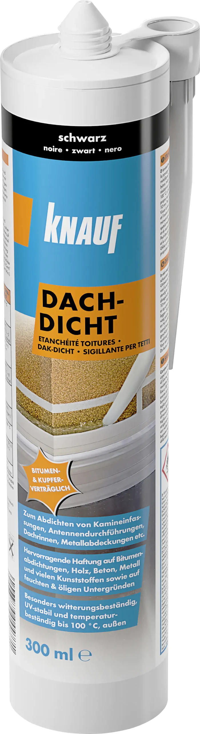 Knauf Dachdicht schwarz 300 ml