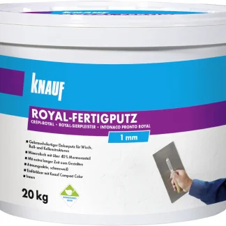 Knauf Royal-Fertigputz 20 kg 1,0 mm Körnung schneeweiß