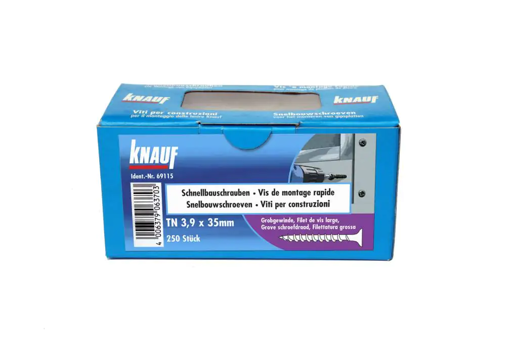 Knauf Schnellbauschrauben 3,9 x 35 mm, PH 1, 250 Stück