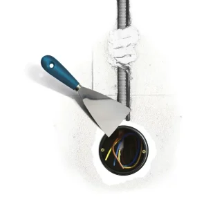 Knauf Bau- und Elektrikergips hellgrau, 1 kg
