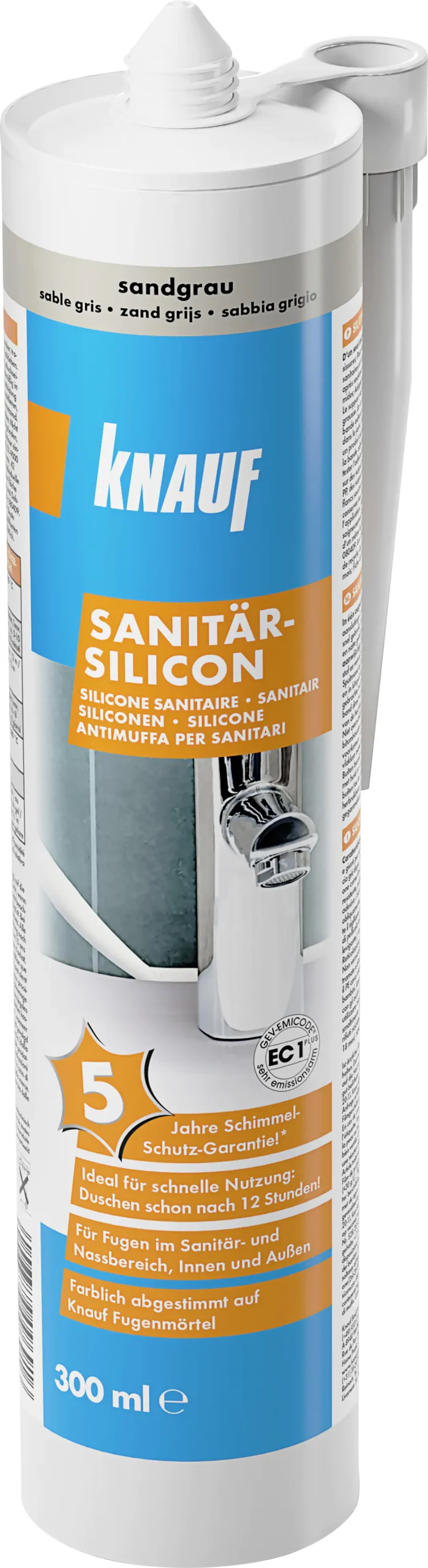 Knauf Sanitär Silikon sandgrau 300 ml