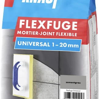 Knauf Fugenmörtel Flexfuge Universal 1 - 20 mm zementgrau 1 kg