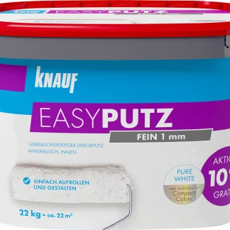 Knauf EasyPutz Streichputz 22 kg 1 mm fein schneeweiß