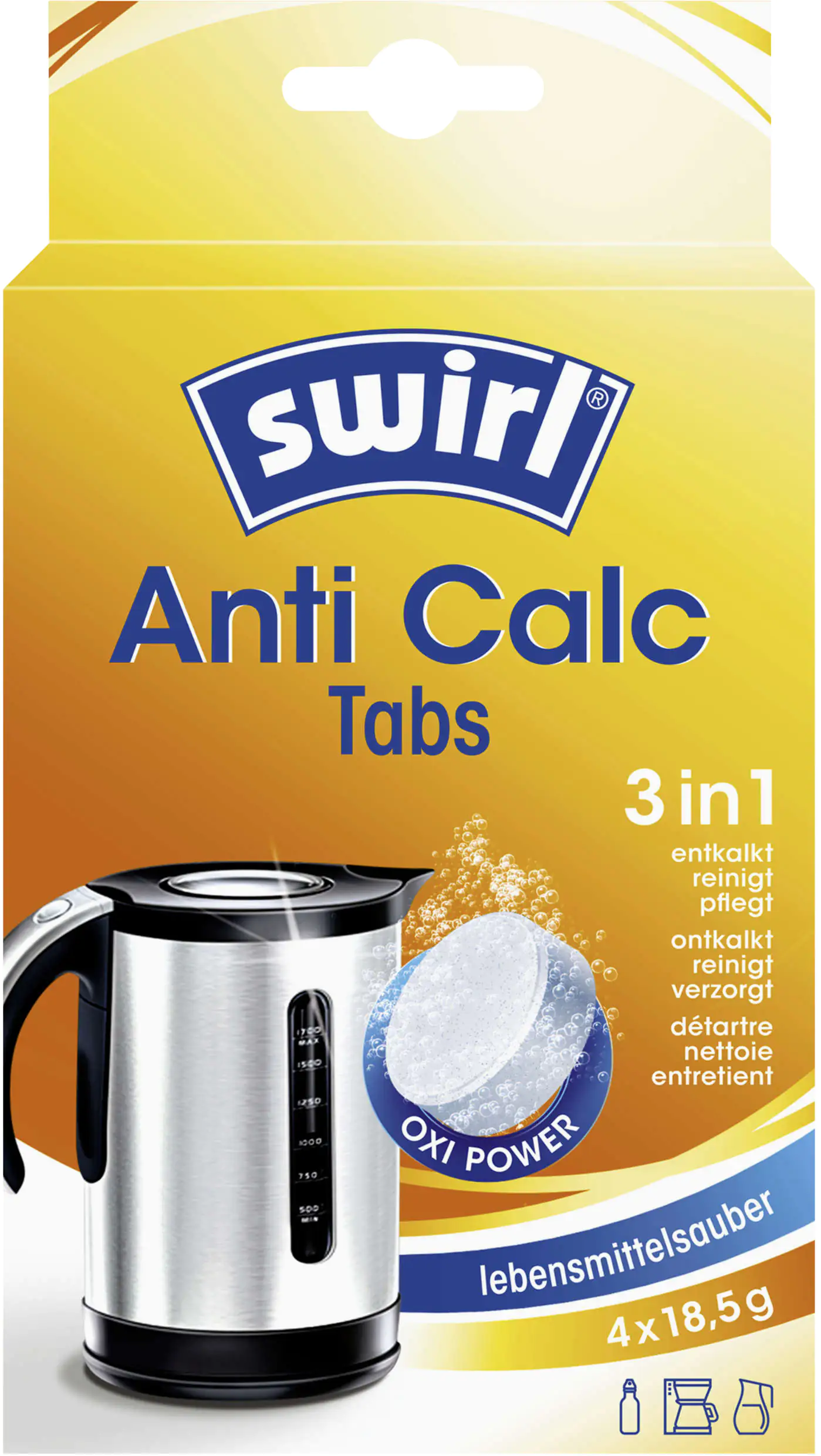 Swirl Entkalker Tabletten 3in1 4 x 18,5 g