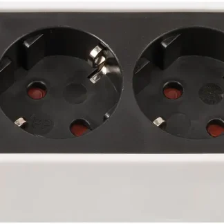 Brennenstuhl Steckdosenleiste 6-fach 1,5 m mit Schalter, weiß/schwarz