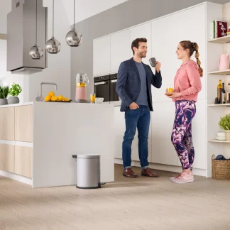 Hailo Tret-Mülleimer SOLID M 12 L Edelstahl