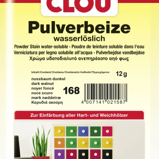 Clou Pulverbeize 12 g nussbaum dunkel
