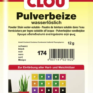 Clou Pulverbeize 12 g schwarz