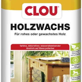 Clou Holzwachs W1 750 ml farblos