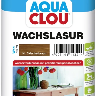 Aqua Clou Wachslasur 750 ml dunkelbraun
