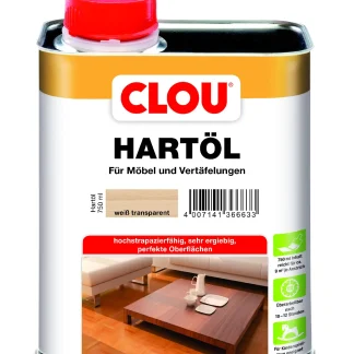 Clou Hartöl 750 ml weiß transparent