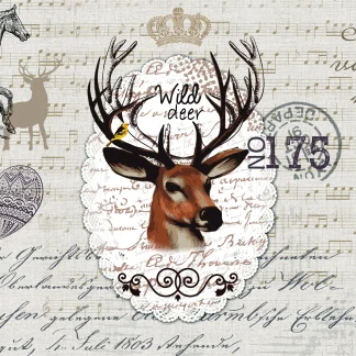 d-c-table® Tischset Rio Wild Deer 44 x 29 cm, braun