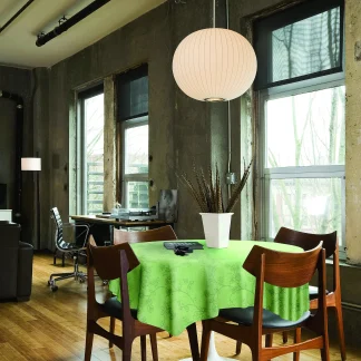 d-c-table® Tischdecke Venezia Amelie 160 cm rund, pistazie