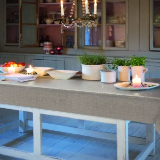 d-c-table® Tischdecke Monte Carlo Sharon 110 x 140 cm, greige