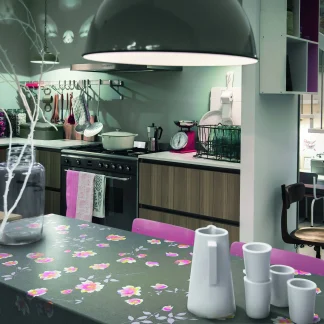 d-c-table® Tischdecke Monte Carlo Cheryl 140 x 180 cm, anthrazit