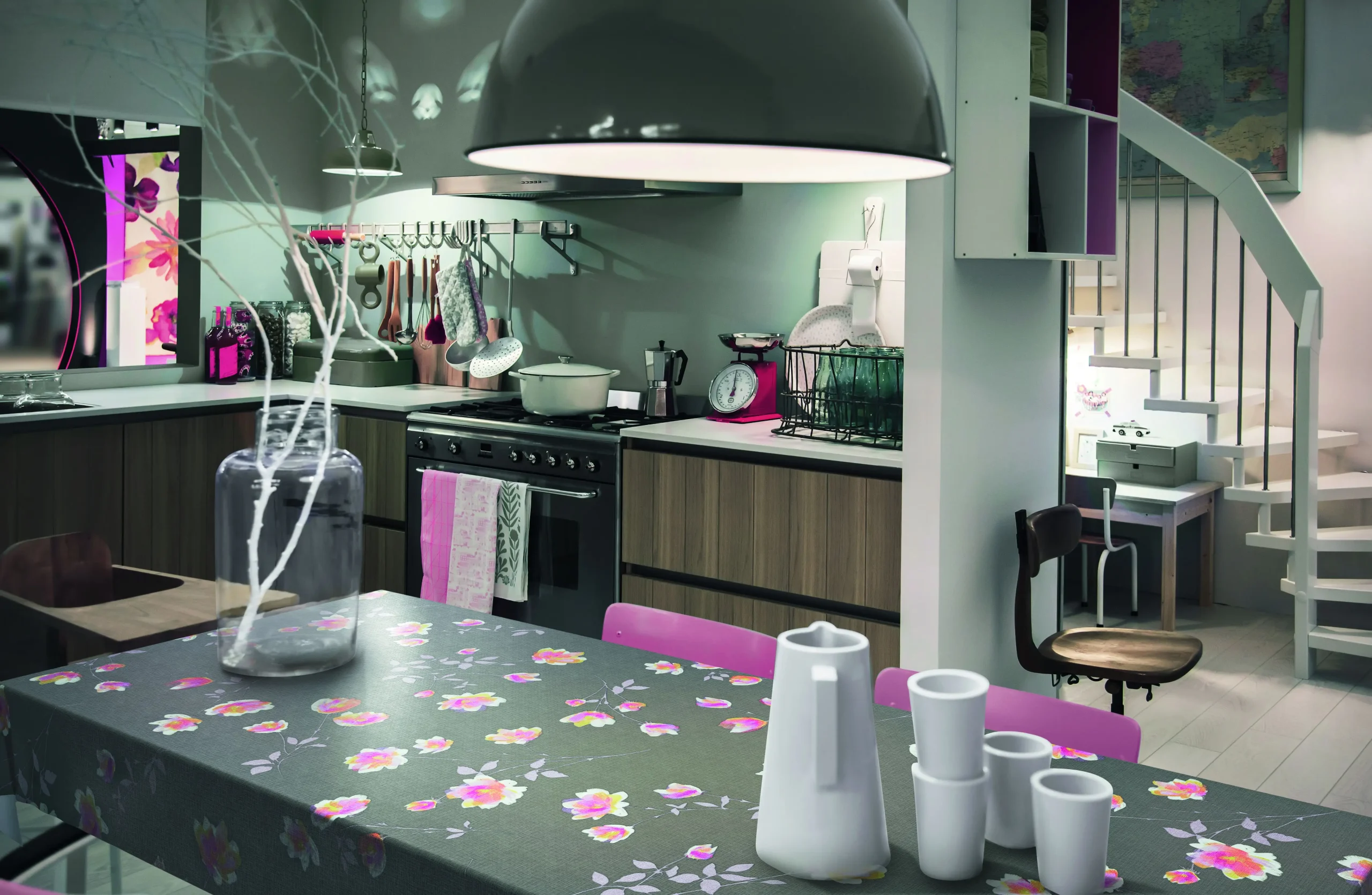 d-c-table® Tischdecke Monte Carlo Cheryl 140 x 180 cm, anthrazit