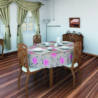 d-c-table® Tischdecke Monte Carlo Viviane 150 cm rund, greige