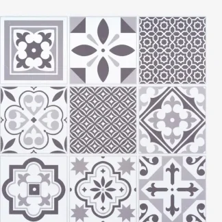 d-c-fix Kunststoffwandfliesen Wall Tiles, Oriental Tiles, 30,5x30,5 cm, selbstklebend