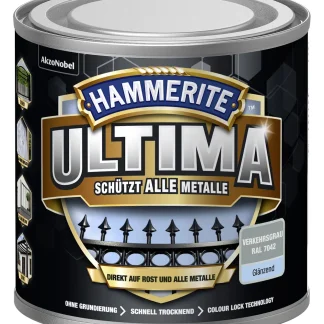 Hammerite Metallschutzlack ULTIMA glänzend verkehrsgrau RAL 7042 250 ml