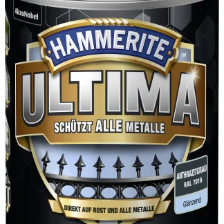 Hammerite Metallschutzlack ULTIMA glänzend anthrazitgrau RAL 7016 750 ml