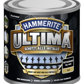 Hammerite Metallschutzlack ULTIMA matt tiefschwarz RAL 9005 250 ml