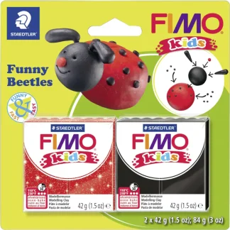 Glorex FIMO Funny Kids Beetles 2 x 42 g